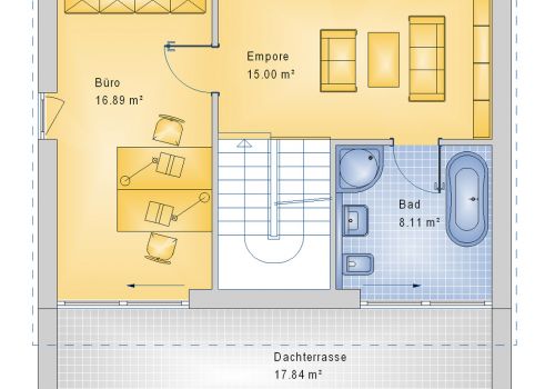 Pultdachhaus 160 m² DG