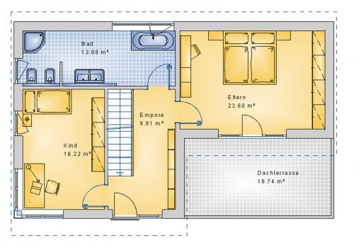 Pultdachhaus 161 m²  DG