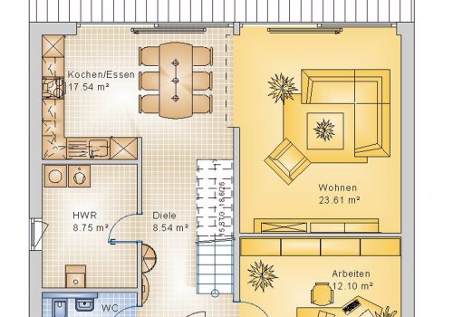 Pultdachhaus 162 m² EG