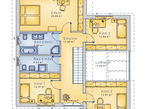 Pultdachhaus 189 m² DG