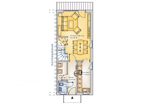 Reihenhaus 124 m² EG