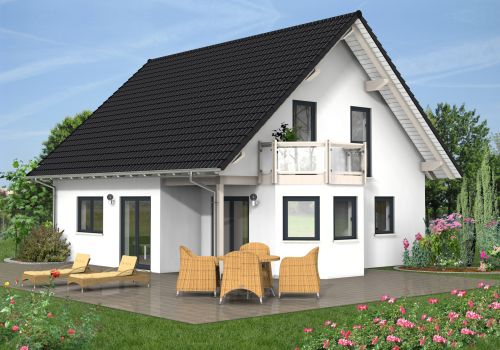 Satteldach 117 m² Ansicht 1