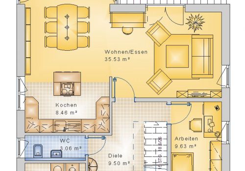 Satteldachhaus 118 m² EG