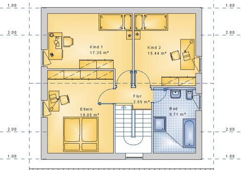 Satteldachhaus 119 m² DG