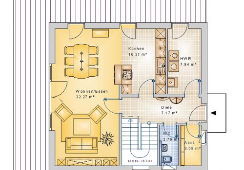 Satteldachhaus 119 m² EG