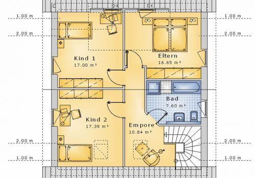 Satteldachhaus 120 m² DG