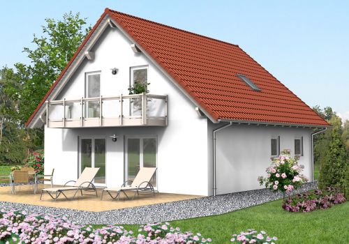 Satteldachhaus 121 m² Ansicht 2