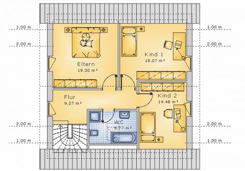 Satteldachhaus 121 m² DG