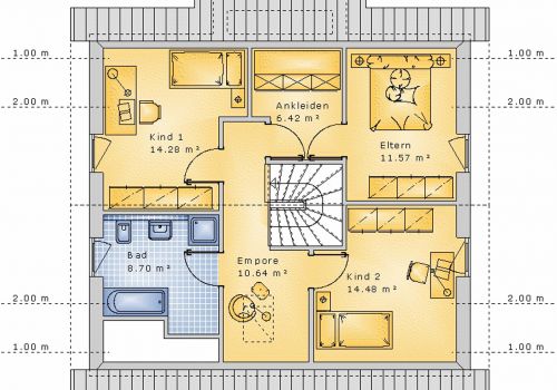 Satteldachhaus 125 m² DG