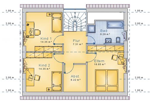 Satteldachhaus 131 m² DG