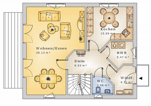 Satteldachhaus 132 m² EG