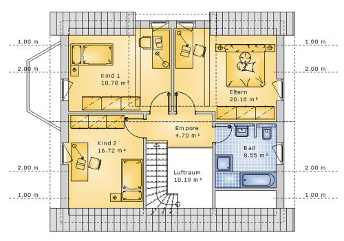 Satteldachhaus 138 m² DG