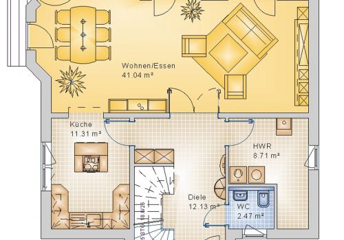 Satteldachhaus 139 m² EG