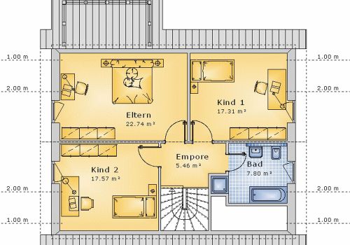 Satteldachhaus 139 m² DG