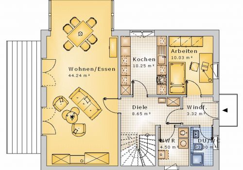 Satteldachhaus 139 m² EG