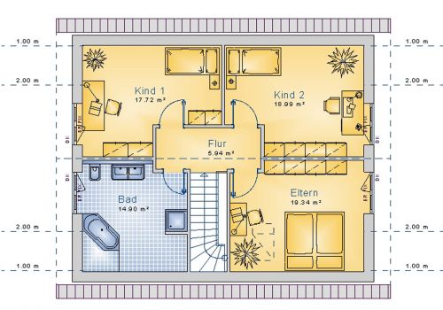 Satteldachhaus 141 m² DG