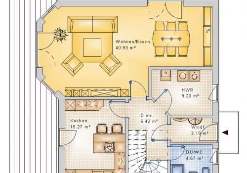 Satteldachhaus 141 m² EG