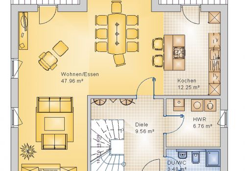 Satteldachhaus 142 m² EG