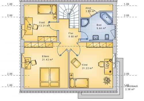 Satteldachhaus 143 m² DG