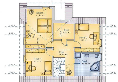 Satteldachhaus 144 m² DG