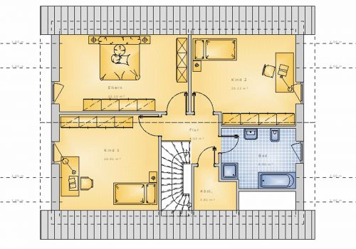 Satteldachhaus 145 m² DG