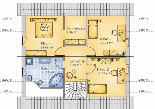 Satteldachhaus 145 m² DG