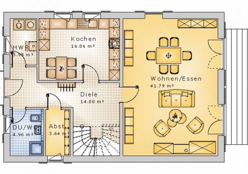 Satteldachhaus 152 m² EG