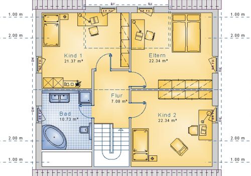 Satteldachhaus 154 m² DG