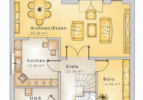 Satteldachhaus 158 m² EG