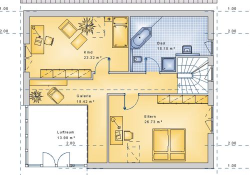 Satteldachhaus 170 m² DG