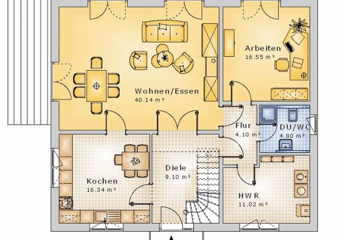 Satteldachhaus 171 m² EG