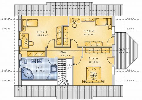 Satteldachhaus 178 m² DG