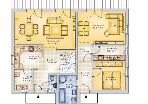 Satteldachhaus 182 m² EG