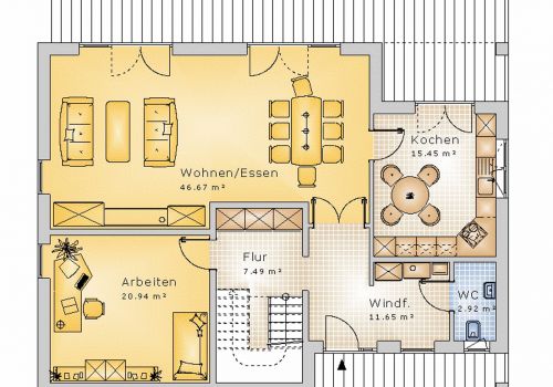 Satteldachhaus 202 m² EG