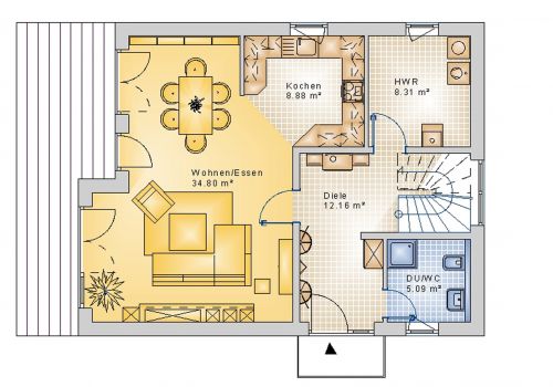 Stadthaus 133 m² EG