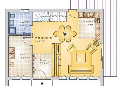 Stadthaus 136 m² EG