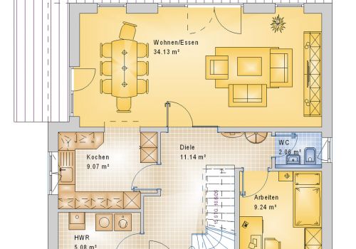 Stadthaus 146 m² EG