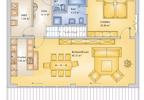 Stadthaus 181 m² EG