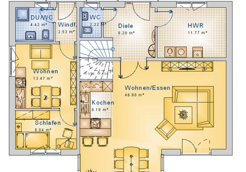 Stadthaus 195 m² EG