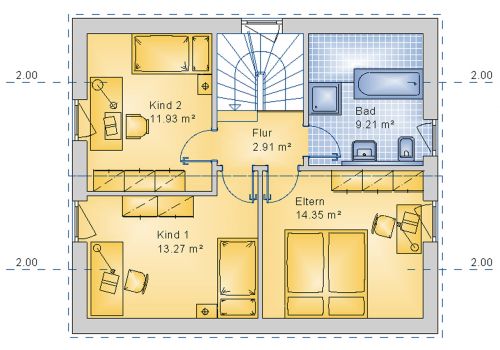 Stadthaus 95 m² DG