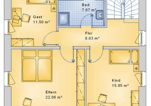 Stadtvilla 131 m² OG