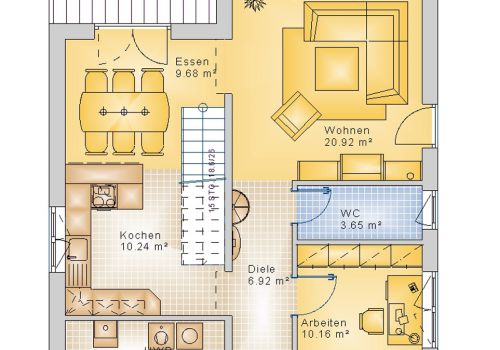 Stadtvilla 137 m² EG