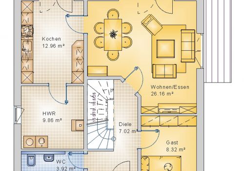 Stadtvilla 138 m² EG