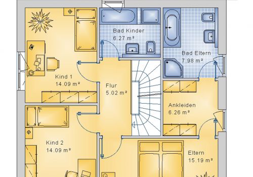 Stadtvilla 141 m² DG