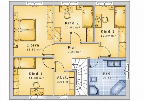 Stadtvilla 146 m² DG