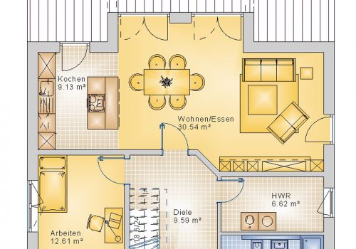 Stadtvilla 147 m² EG