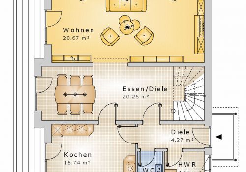 Stadtvilla 148 m² EG