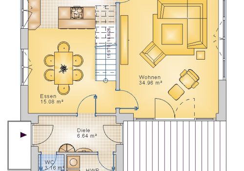 Stadtvilla 151 m² EG