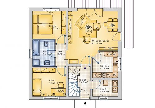 Stadtvilla 155 m² EG
