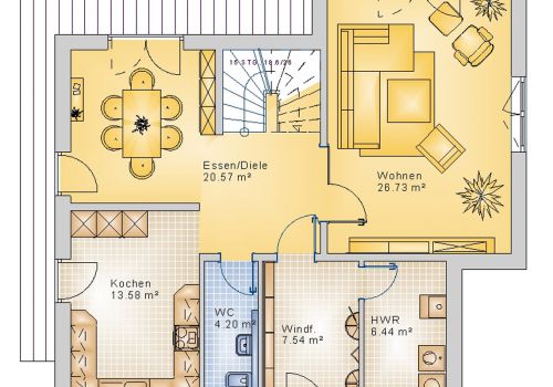 Stadtvilla 155 m² EG